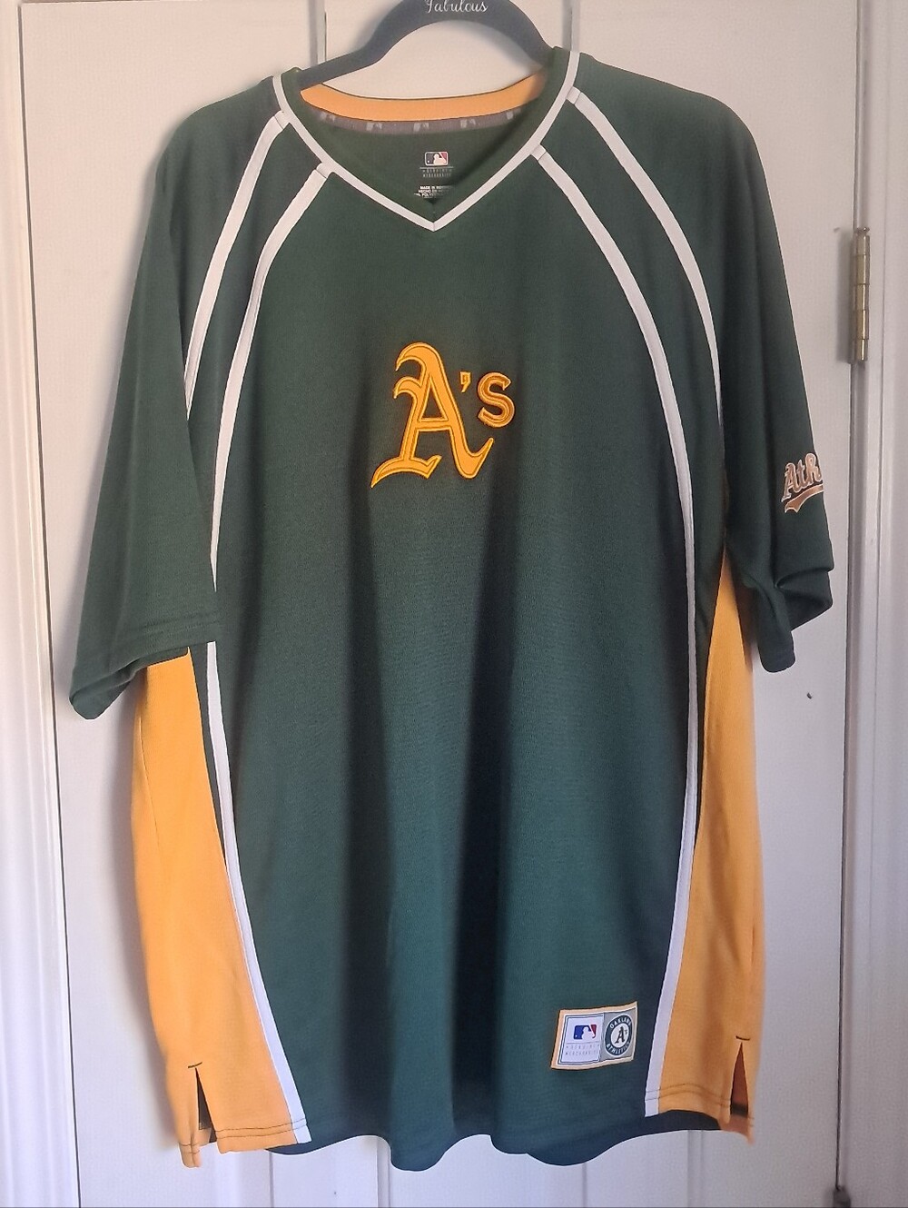 XL MLB Oakland A's Green and Gold Team Jersey